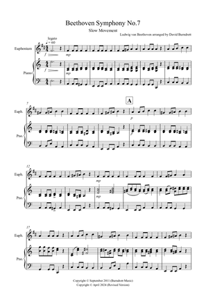 Beethoven Symphony No.7 (slow movement) for Euphonium and Piano