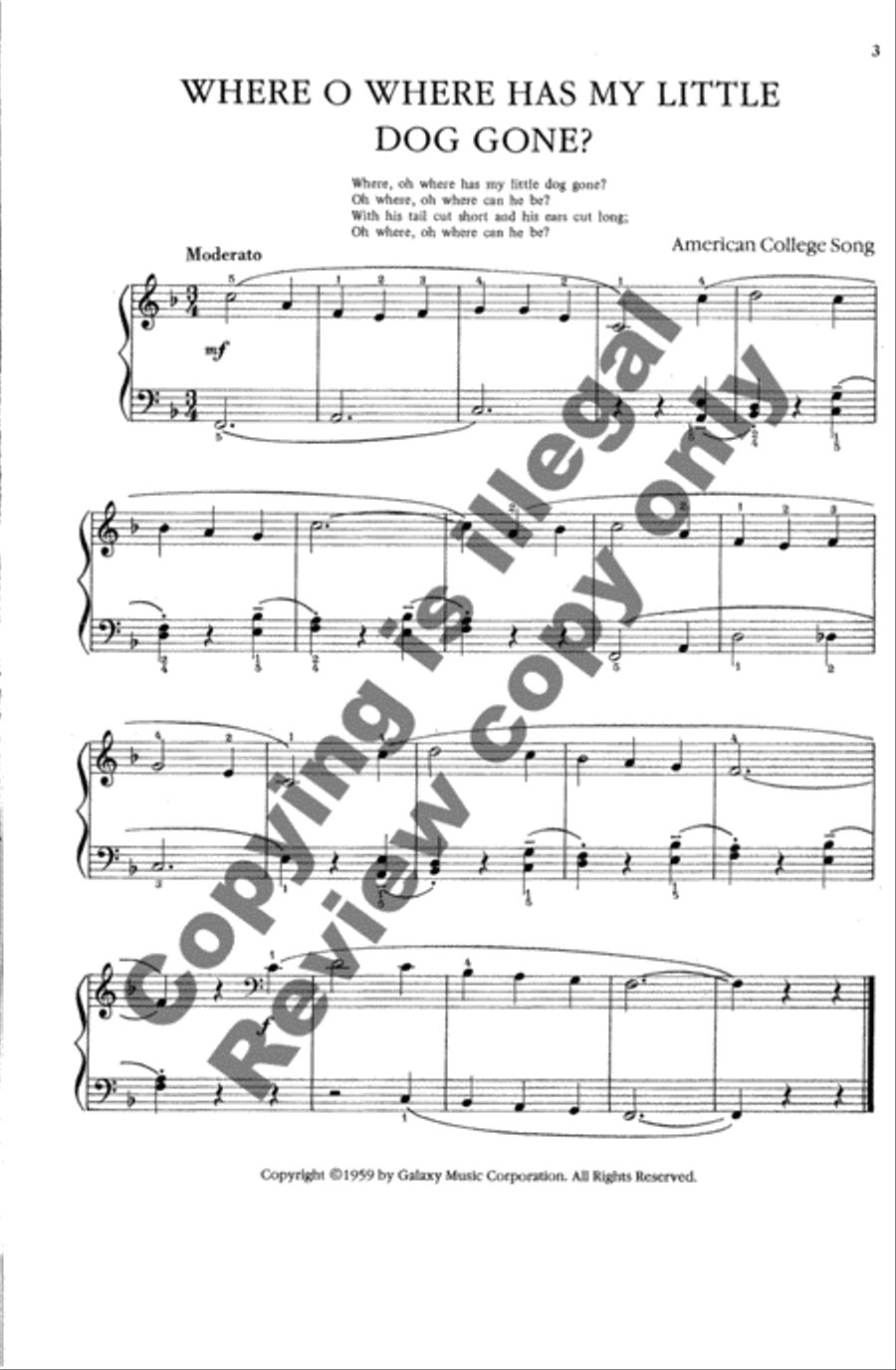 The New Pageants for Piano: Folksong Pageant, Book 3A Piano Method scores gallery preview page 4
