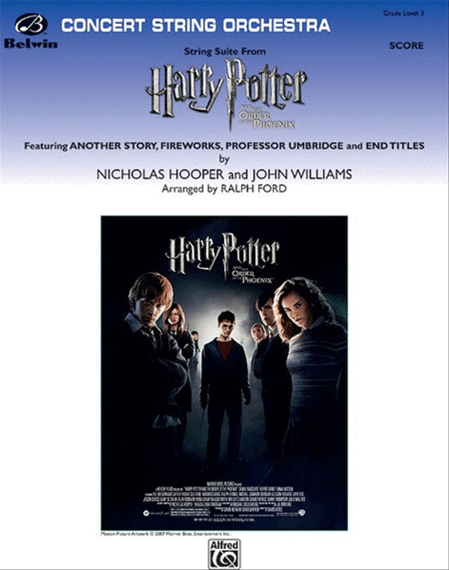 String Suite from Harry Potter and the Order of the Phoenix String Orchestra scores gallery preview page 1