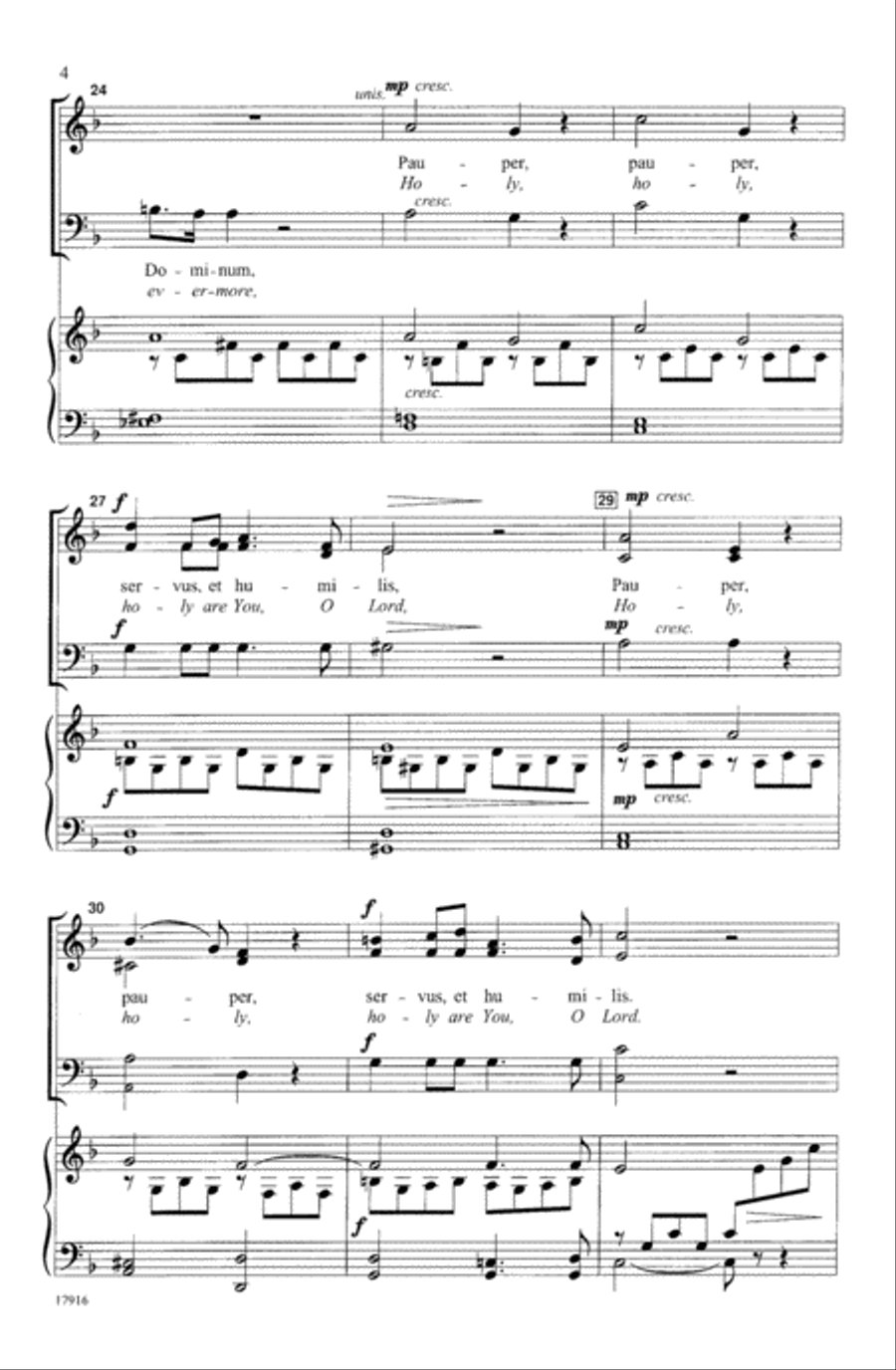 Panis Angelicus 3-Part scores gallery preview page 4