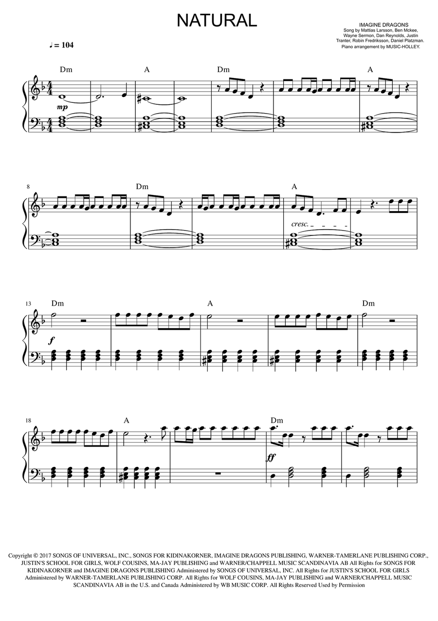 Natural Small Ensemble scores gallery preview page 1