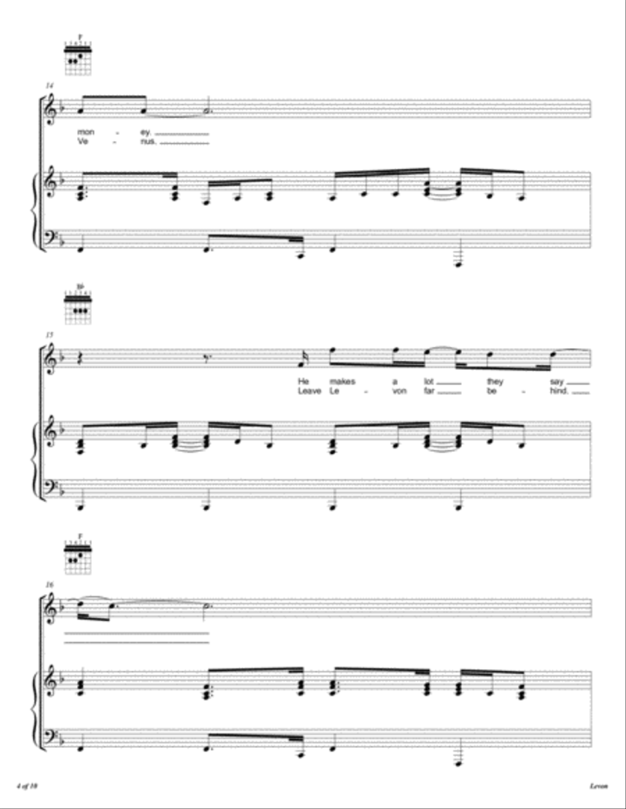 Levon Levon Voice scores gallery preview page 5