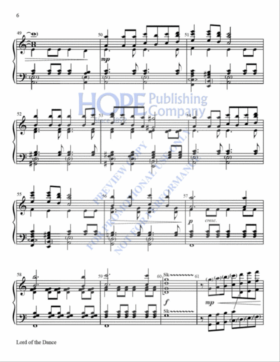 Lord of the Dance Lord of the Dance 5-Octaves scores gallery preview page 7