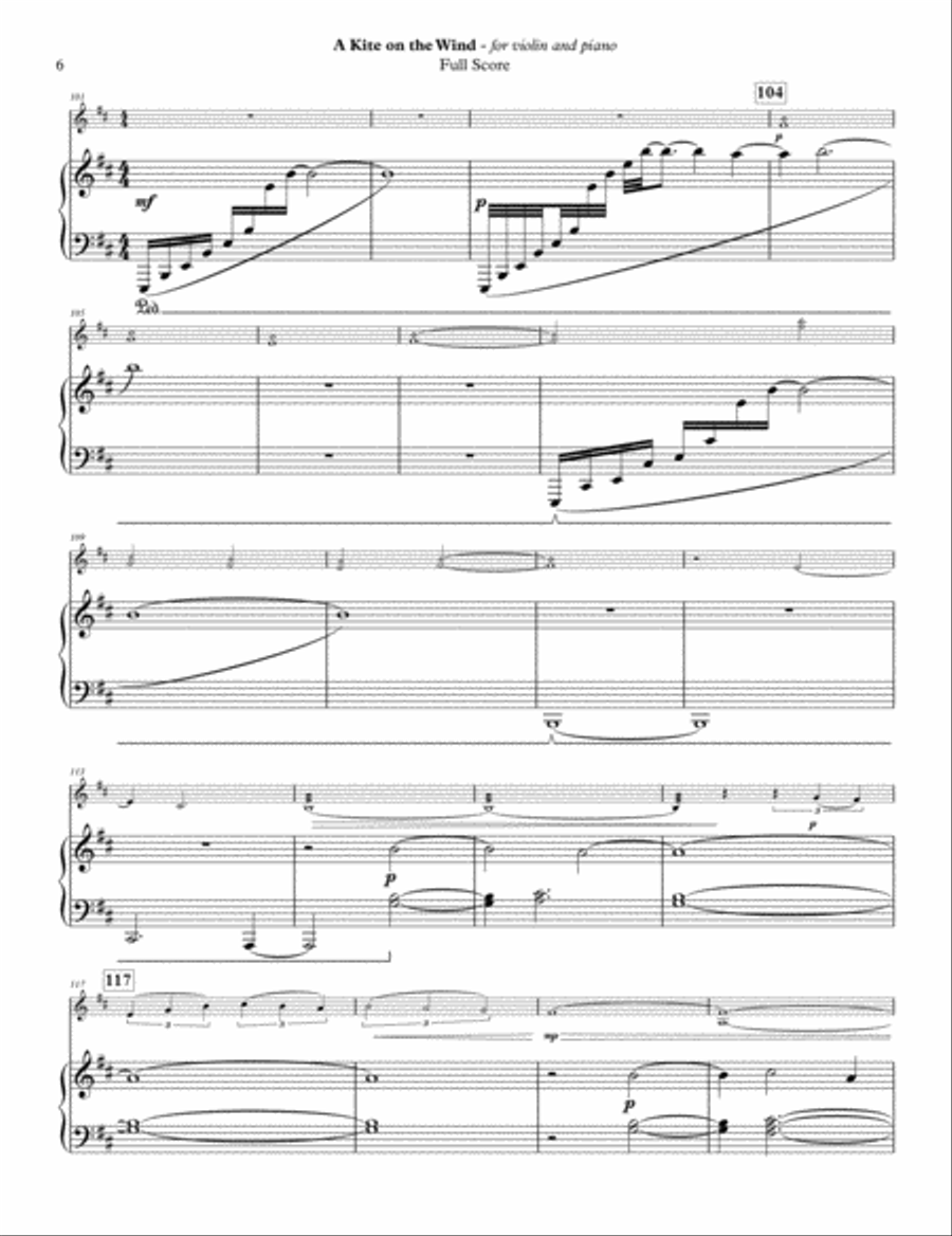 A Kite on the Wind Violin Solo scores gallery preview page 6