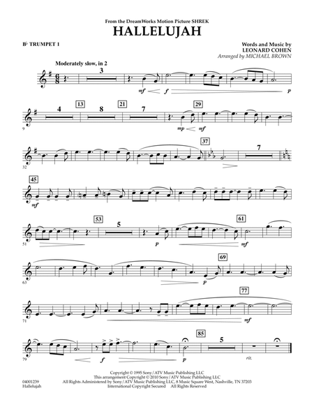 Hallelujah - Bb Trumpet 1