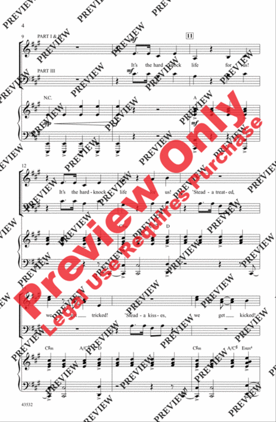 It's the Hard-Knock Life It's the Hard-Knock Life 3-Part scores gallery preview page 18