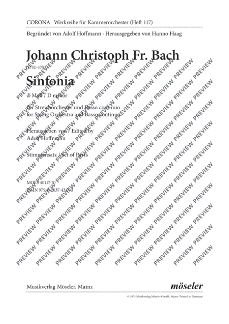 Symphony D minor Chamber Orchestra scores gallery preview page 2