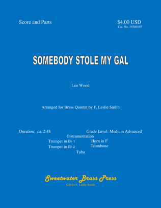 Book cover for Somebody Stole My Gal