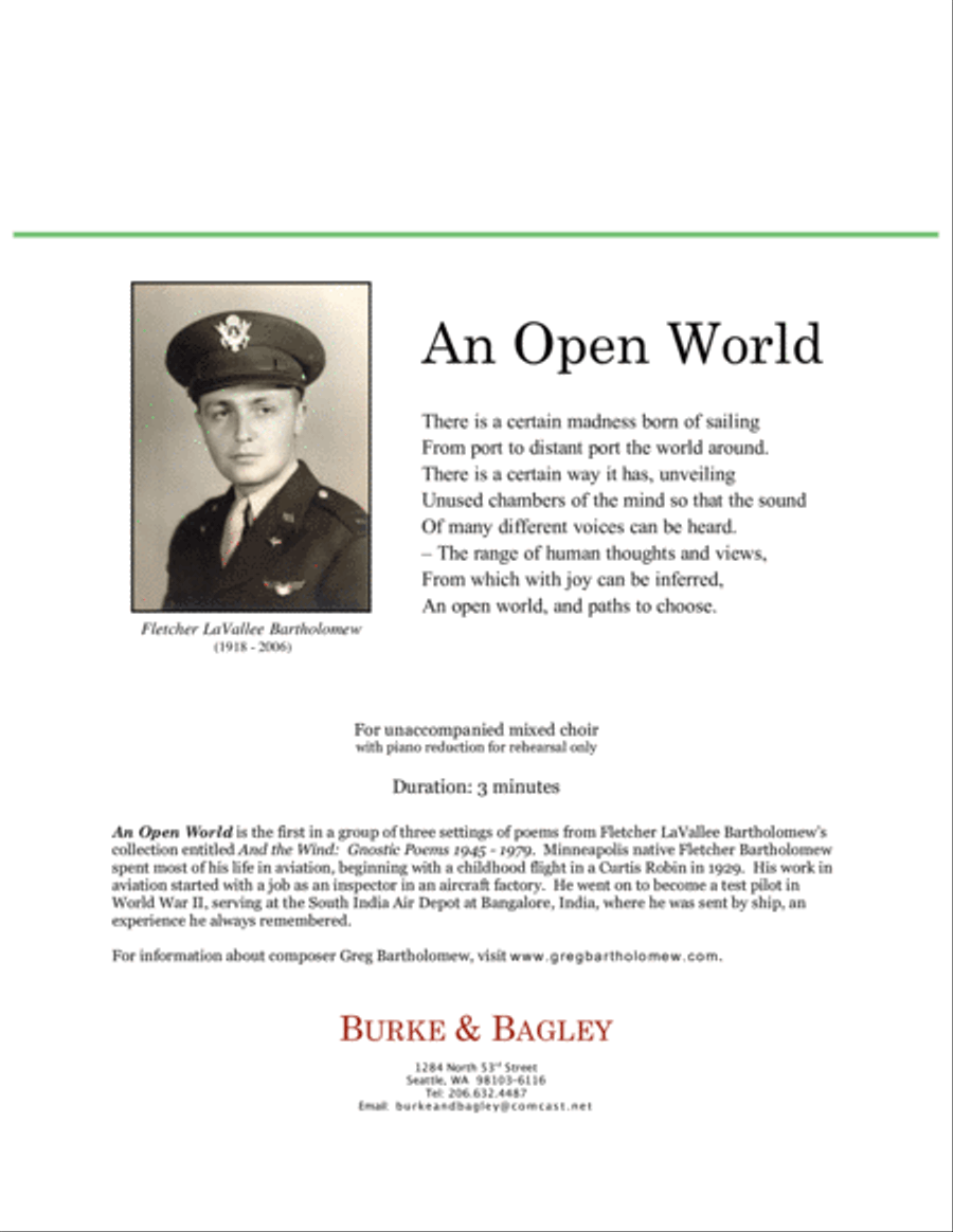 An Open World 4-Part scores gallery preview page 2