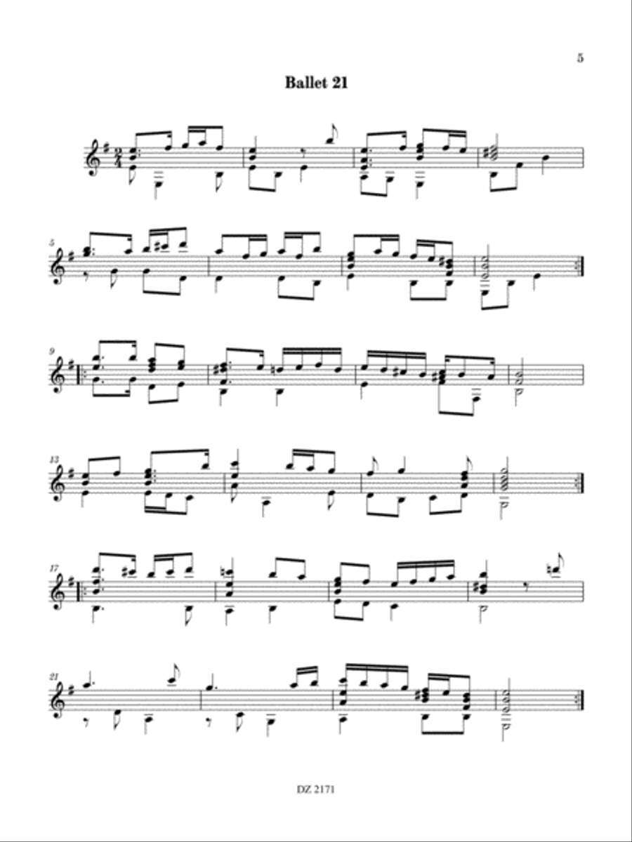 Danses de la Renaissance Classical Guitar scores gallery preview page 5
