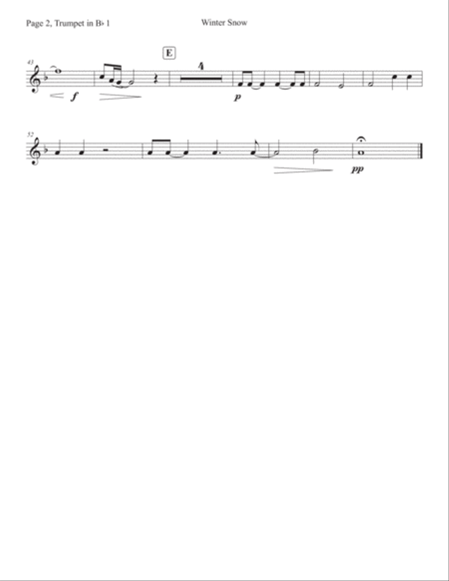 Winter Snow Winter Snow Horn scores gallery preview page 6