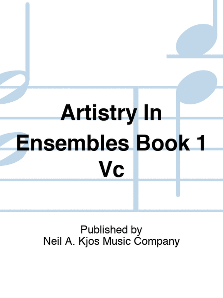 Artistry In Ensembles Book 1 Vc