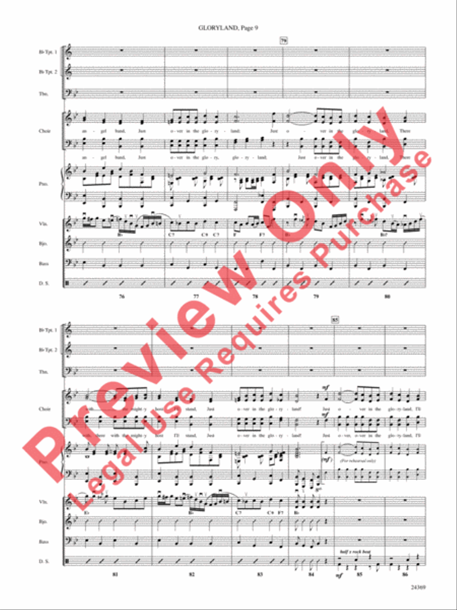 Gloryland Choir scores gallery preview page 10