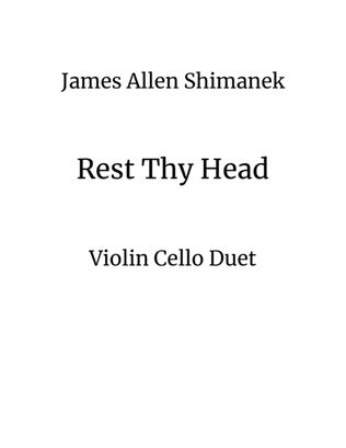 Book cover for Rest Thy Head