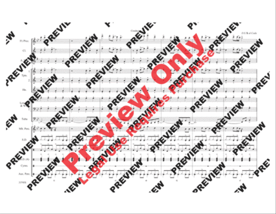 Don't Stop Believin' Marching Band scores gallery preview page 8