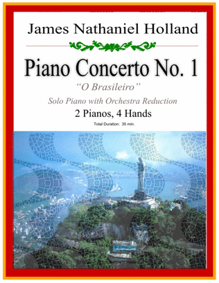Jazz Brazilian Piano Concerto No 1 in Three Movements (2 Pianos, 4 Hands)