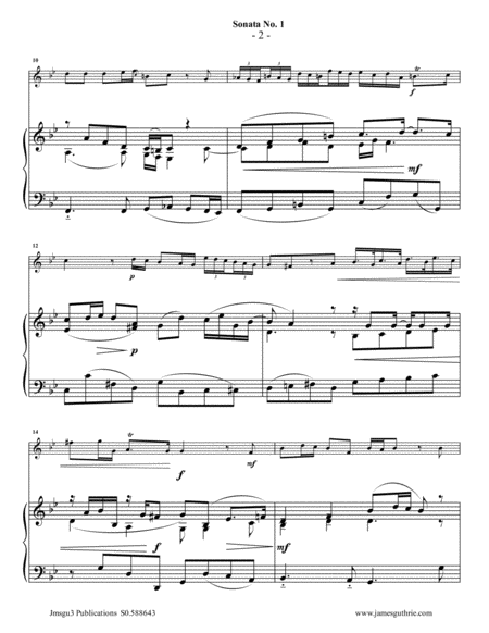 Vivaldi: Sonata No.1 for Guitar & Piano image number null