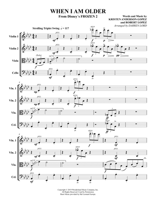 When I Am Older (from Frozen 2) - Conductor Score (Full Score)