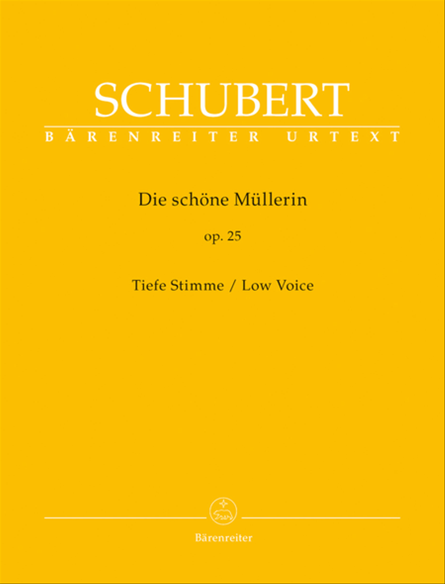 Die schone Mullerin, Op. 25 D 795 Low Voice scores gallery preview page 1