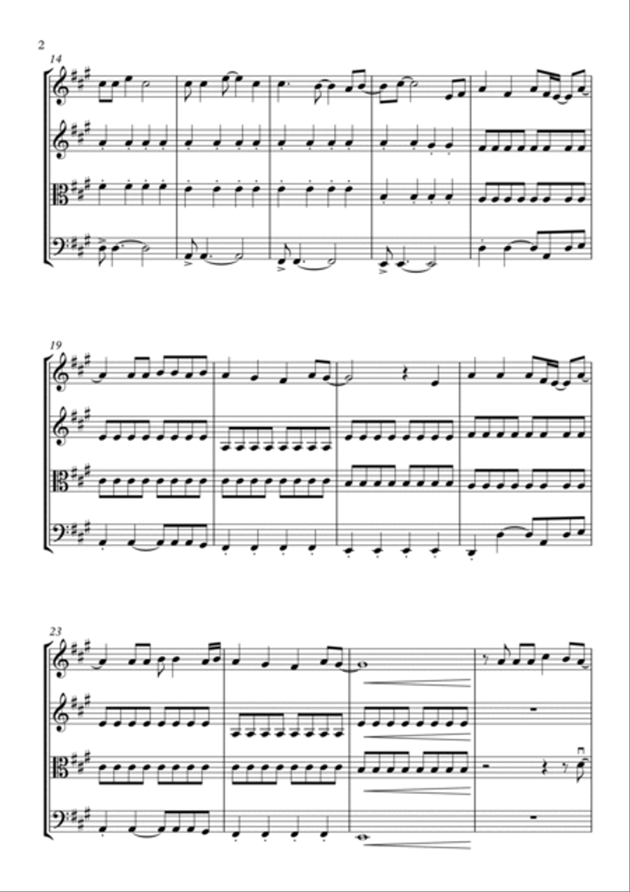 Pompeii String Quartet scores gallery preview page 2