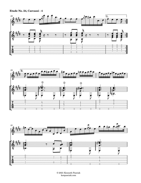 Etude No. 24, Op. 60 (for Flute & Guitar)