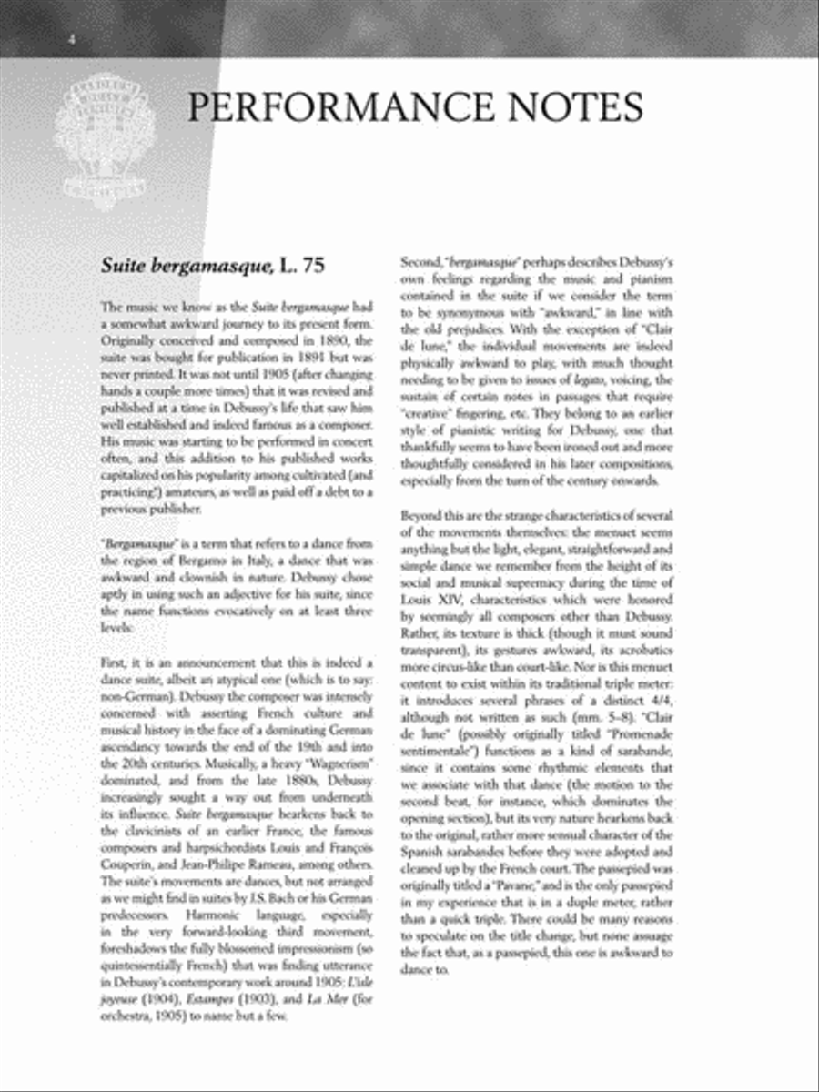 Debussy – Suite bergamasque Piano Solo scores gallery preview page 6