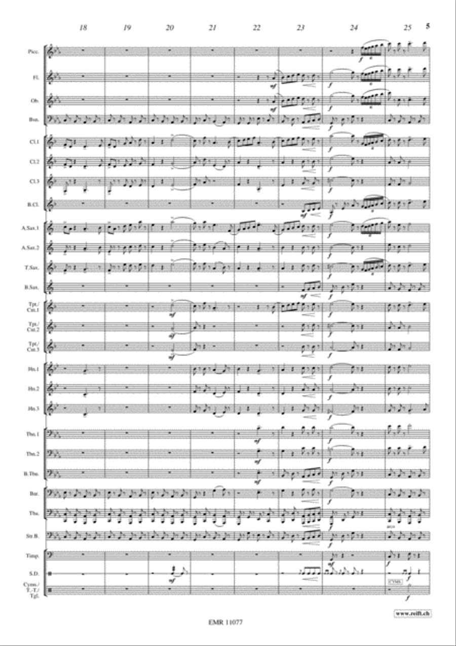 Epic March Epic March Concert Band scores gallery preview page 6
