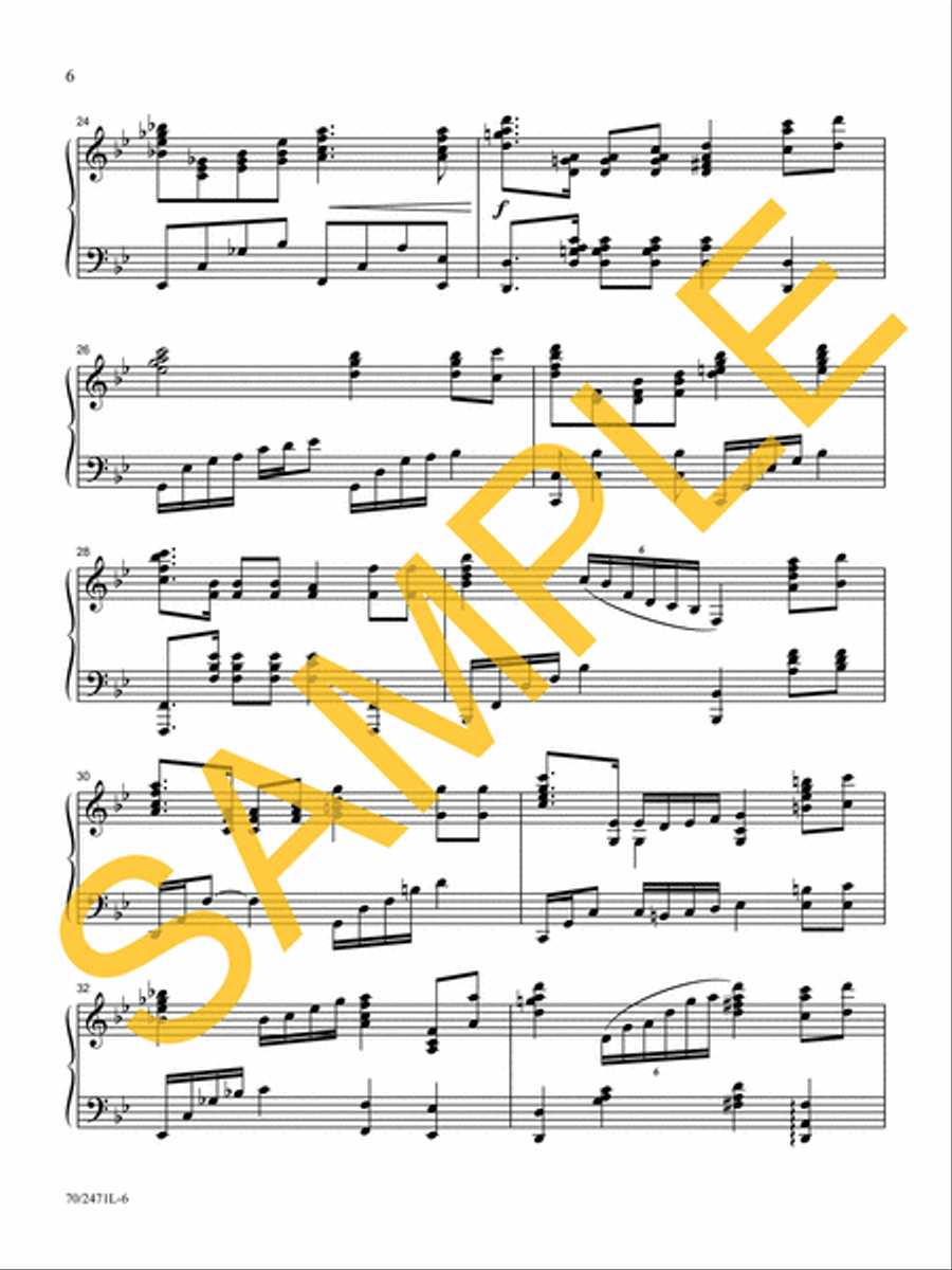 Through It All Piano Solo scores gallery preview page 6
