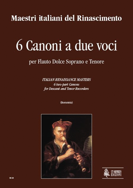6 two-part Canons for Descant and Tenor Recorders