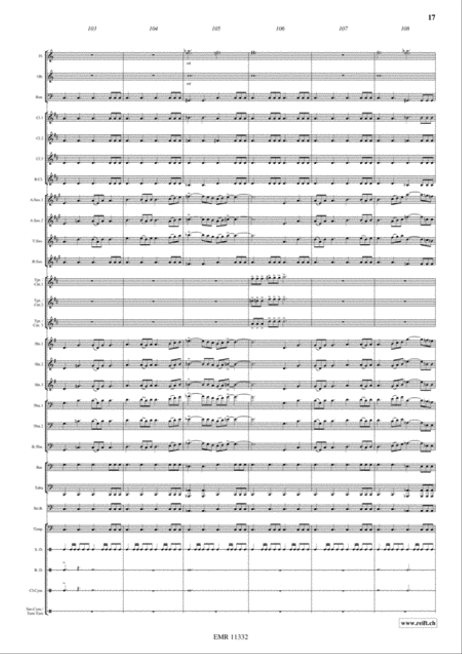 Cutthroat Island Concert Band scores gallery preview page 18