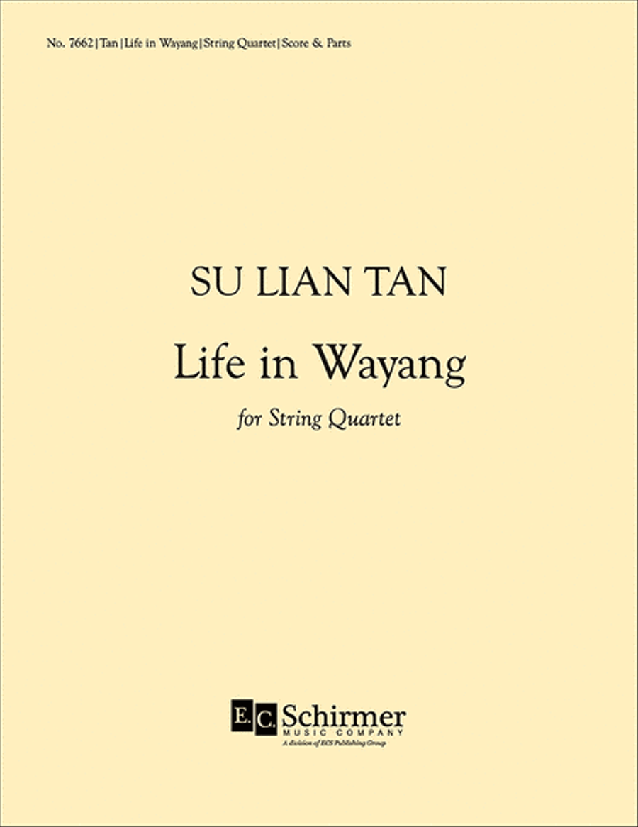 Life in Wayang Life in Wayang String Quartet scores gallery preview page 1