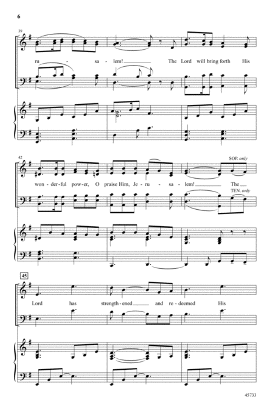 Break Forth into Joy 4-Part scores gallery preview page 6