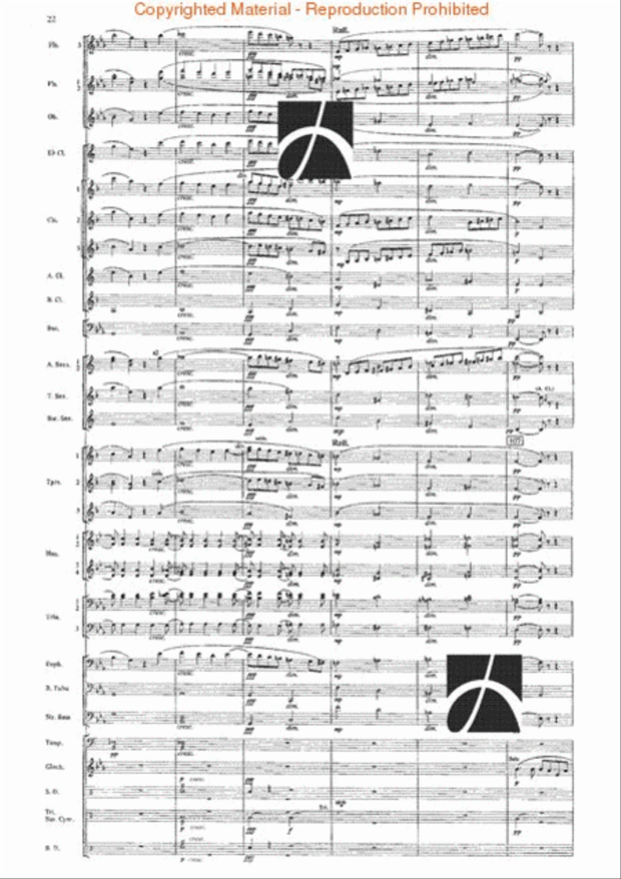 The Seventh Night of July Concert Band scores gallery preview page 19
