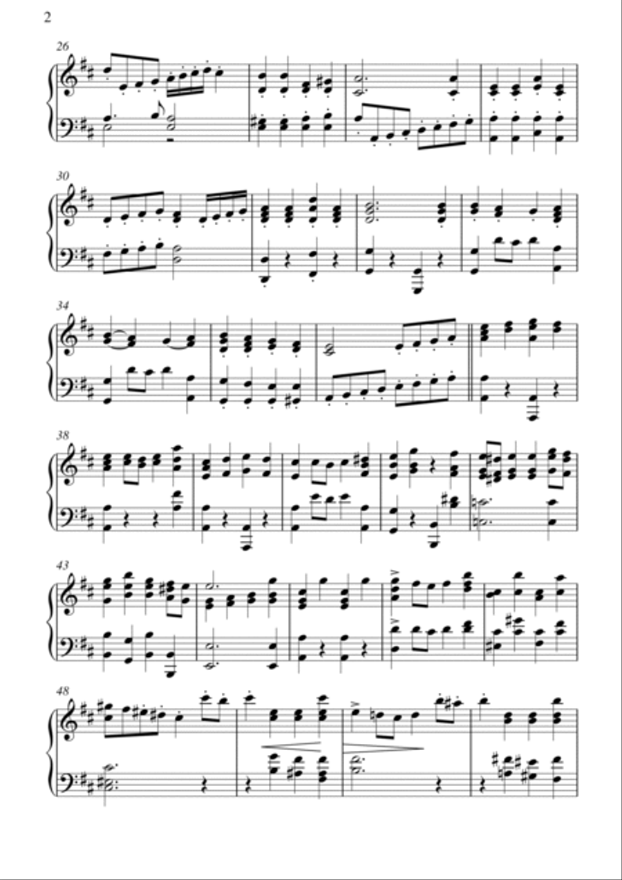 Firmes y adelante Gavotte Bach-Anna Cortés Piano Solo scores gallery preview page 2