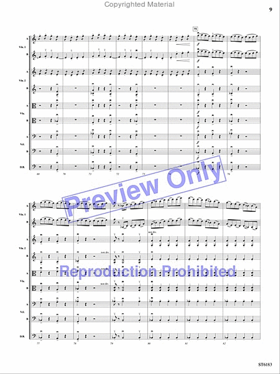Russian Easter Overture String Orchestra scores gallery preview page 8