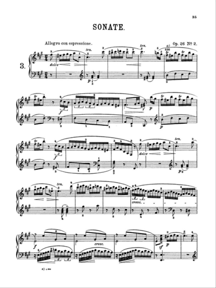 Sonata, Op. 26/2 Small Ensemble scores gallery preview page 4