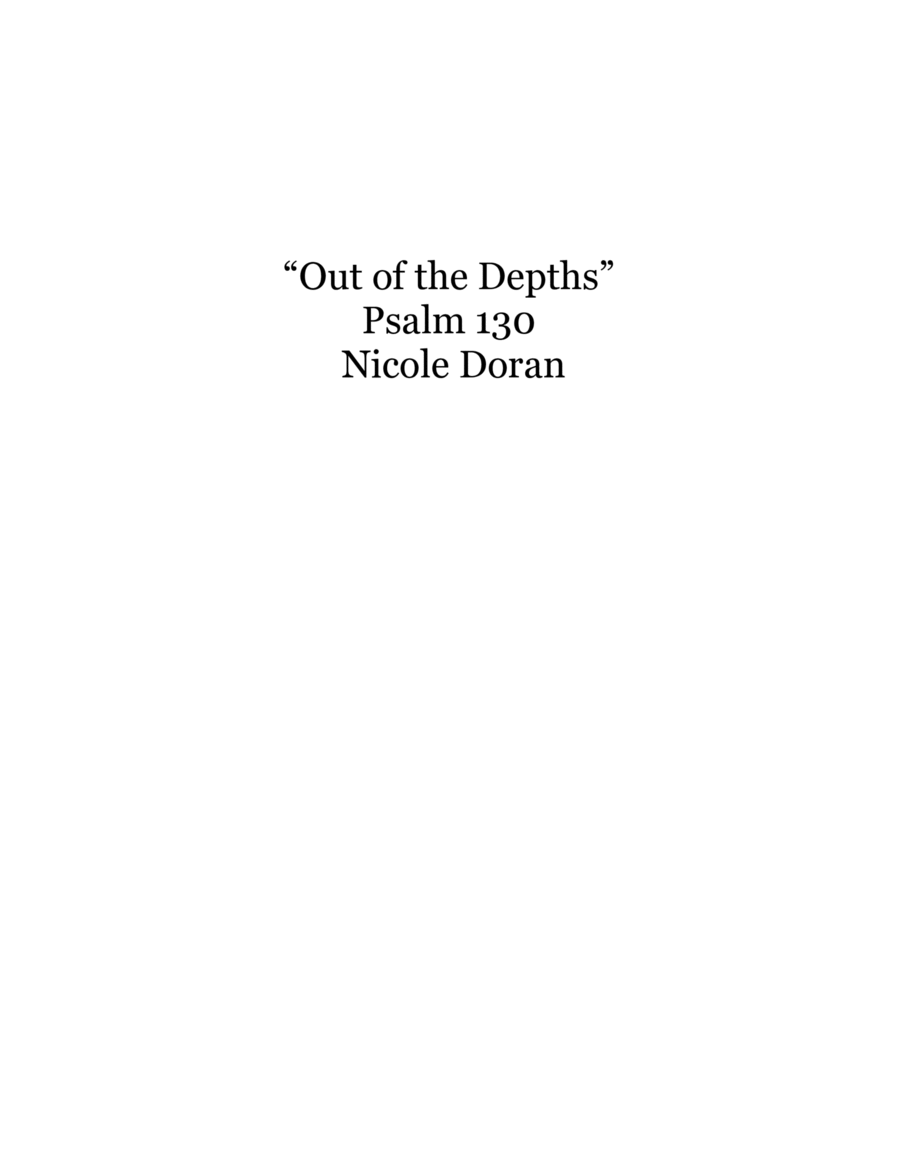 Out of the Depths Piano Solo scores gallery preview page 1
