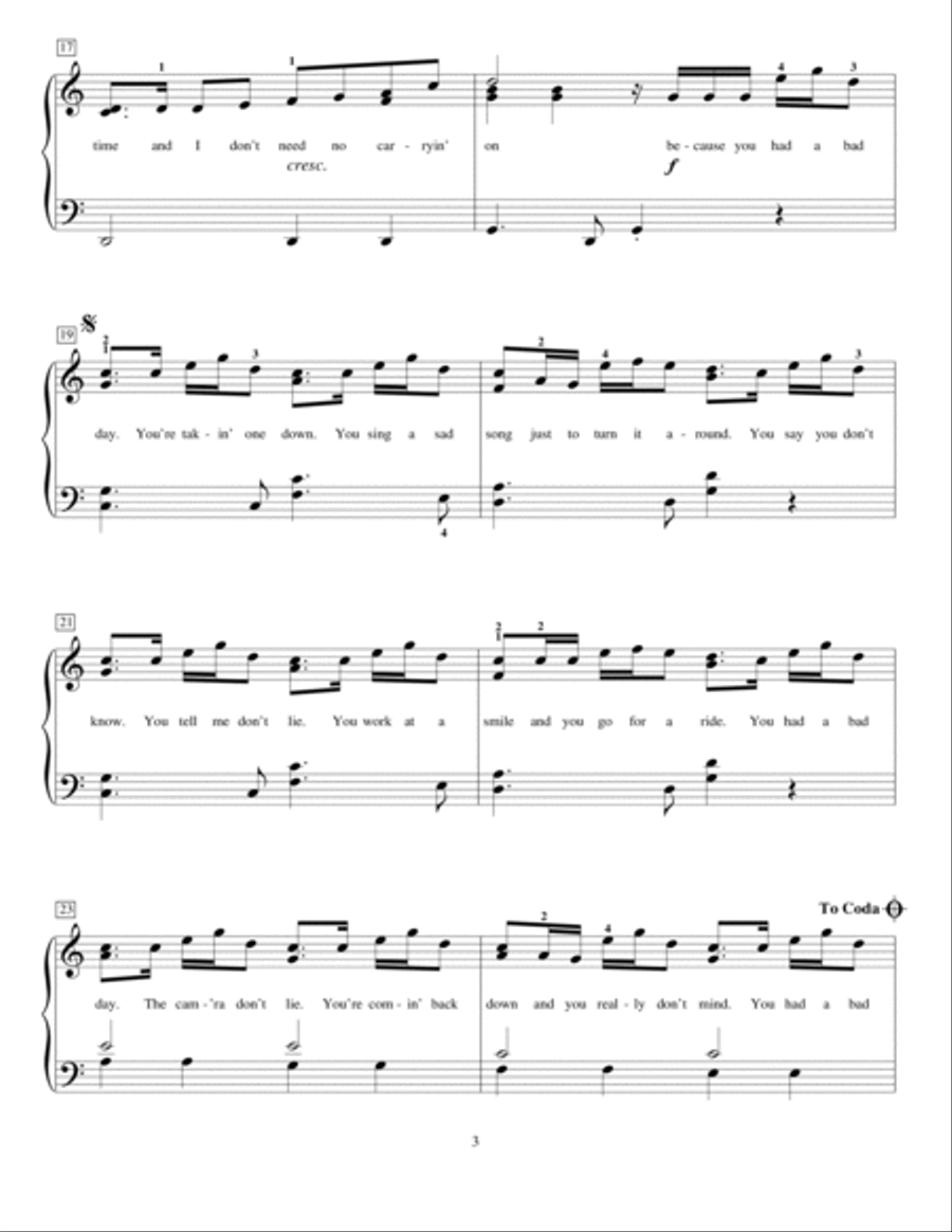 Bad Day Piano Method scores gallery preview page 3