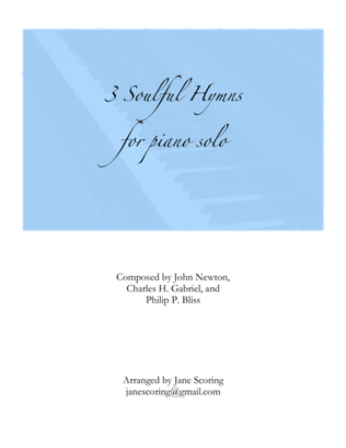 Book cover for Three Soulful Hymns for Piano Solo