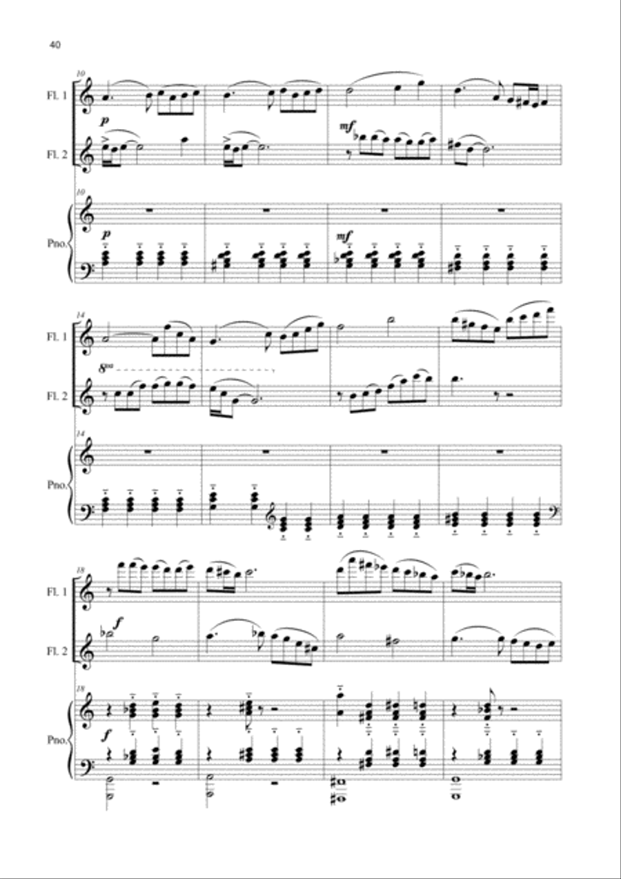 Elegie. V. Soltan - S.Sitnikava Woodwind Ensemble scores gallery preview page 3
