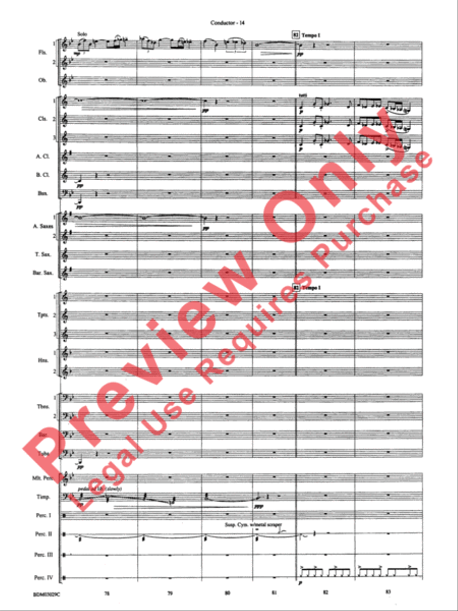 The Last Battle Concert Band scores gallery preview page 17
