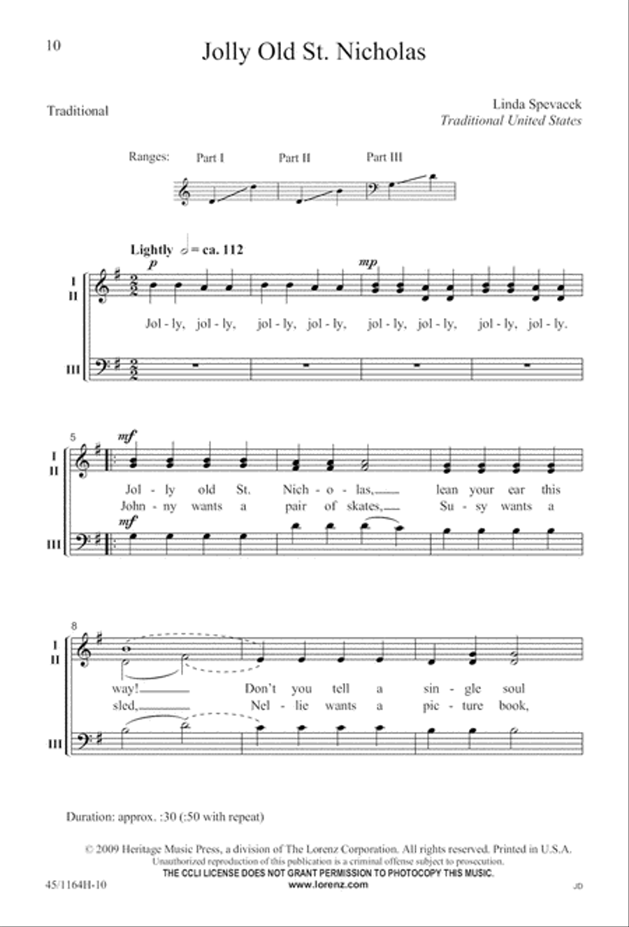A-Caroling We Go! 3-Part scores gallery preview page 10