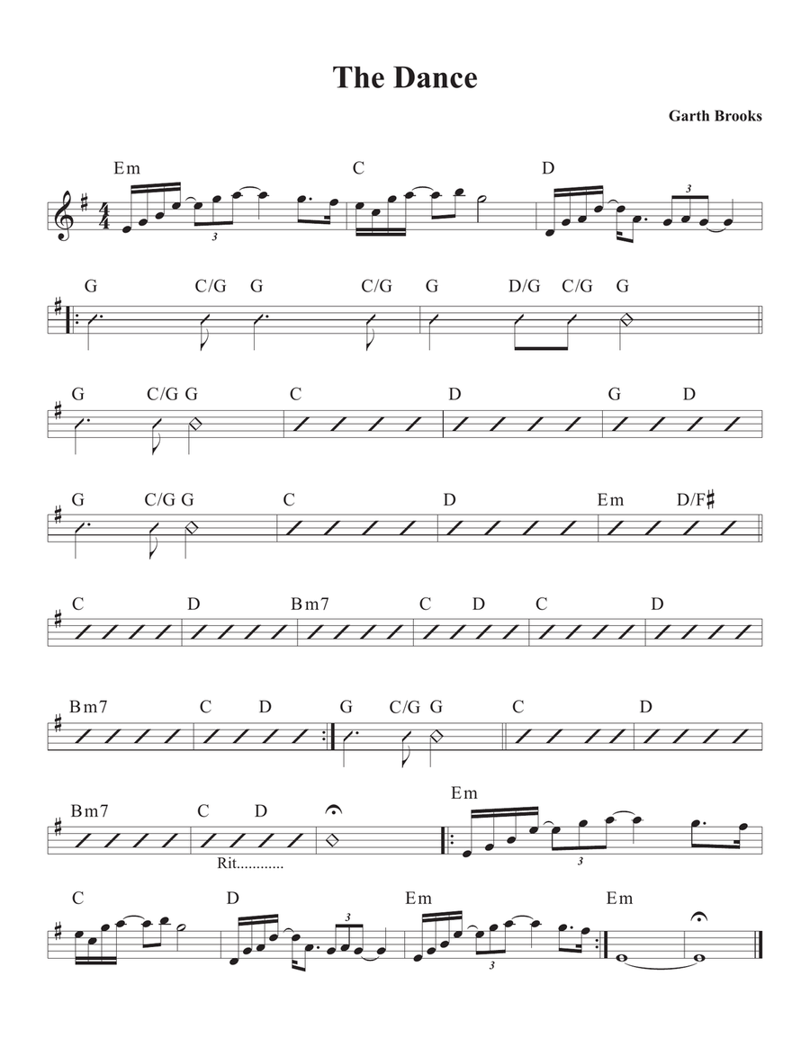 The Dance Piano, Vocal scores gallery preview page 1
