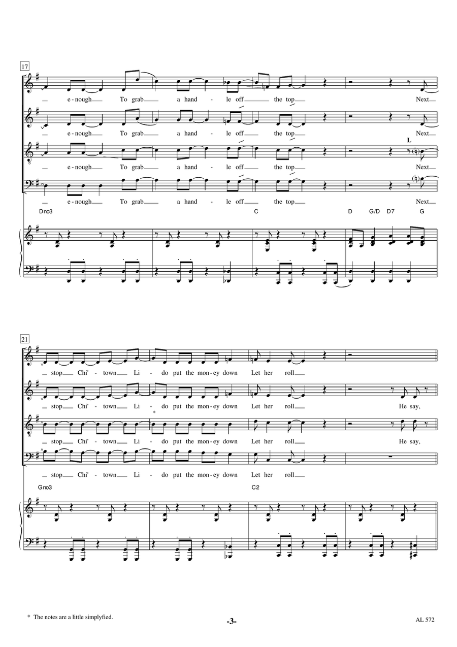 Lido Shuffle 4-Part scores gallery preview page 3