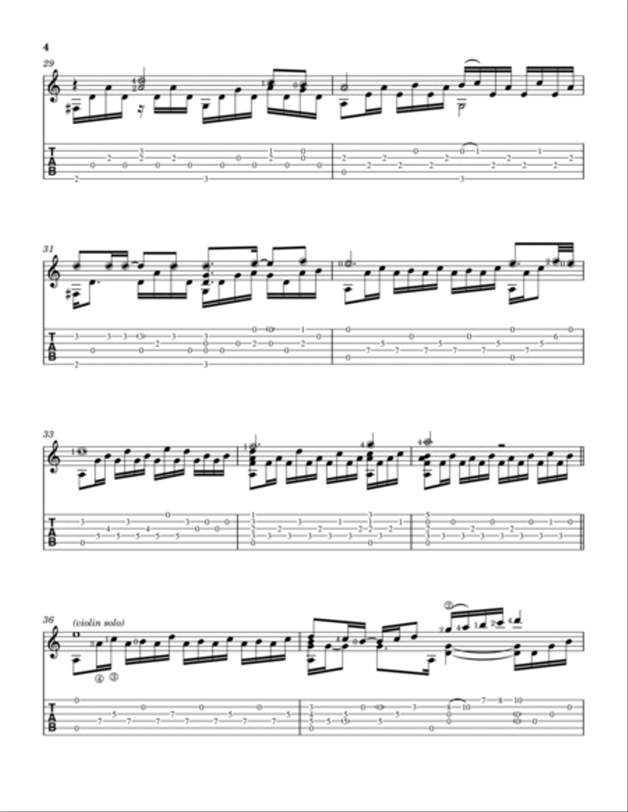 Dust In The Wind Dust In The Wind Electric Guitar scores gallery preview page 4