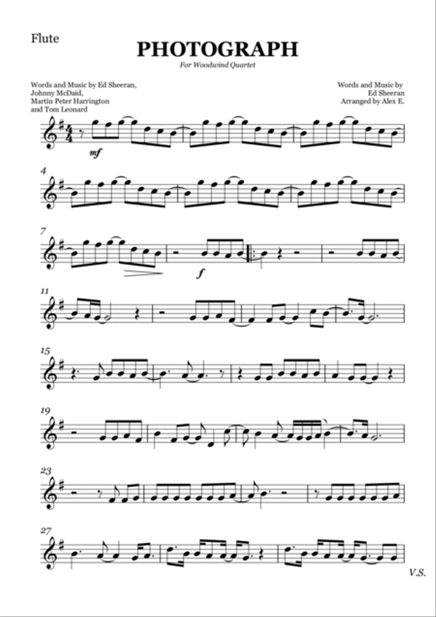 Photograph Woodwind Quartet scores gallery preview page 6