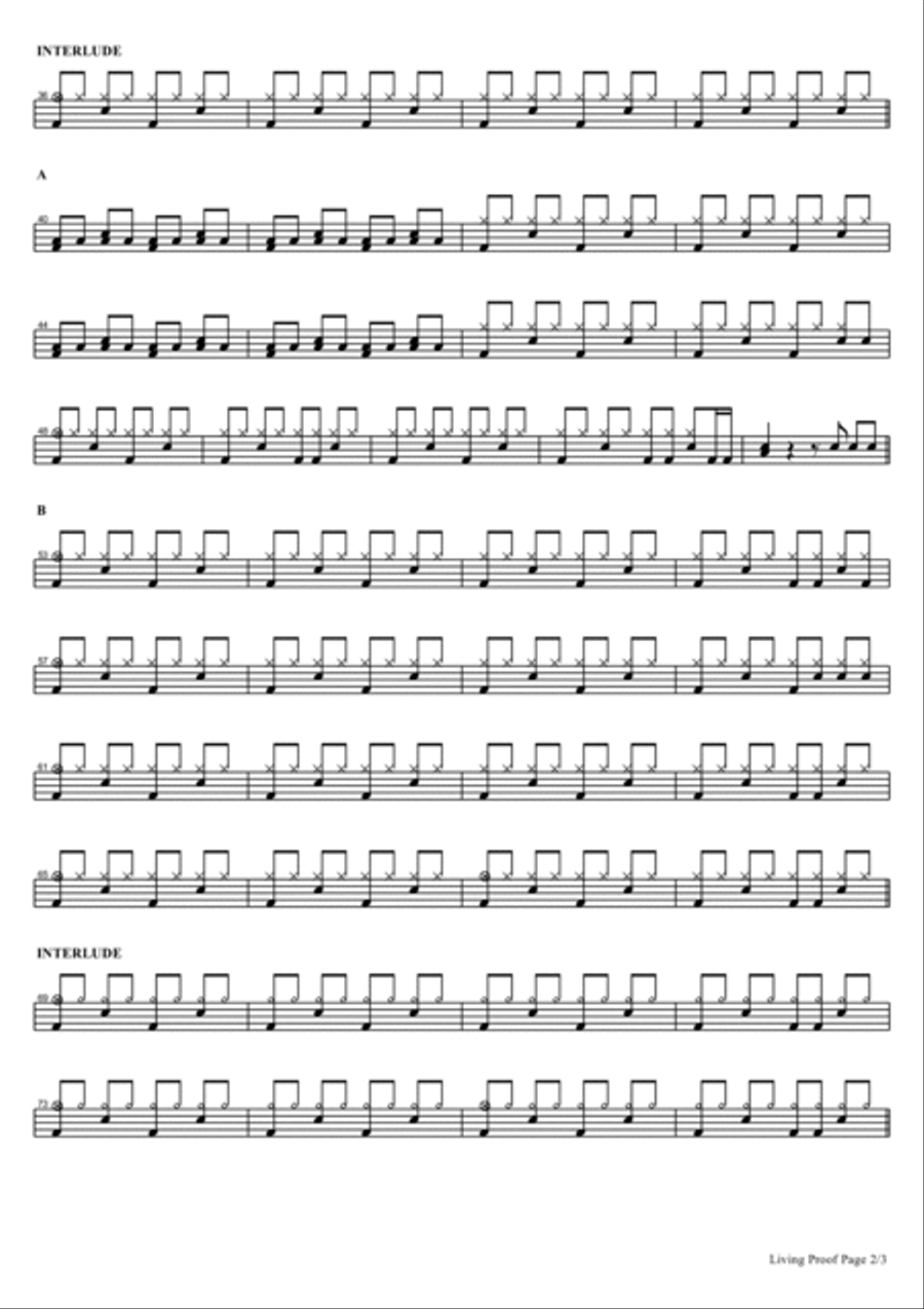 Living Proof Drum Set scores gallery preview page 2