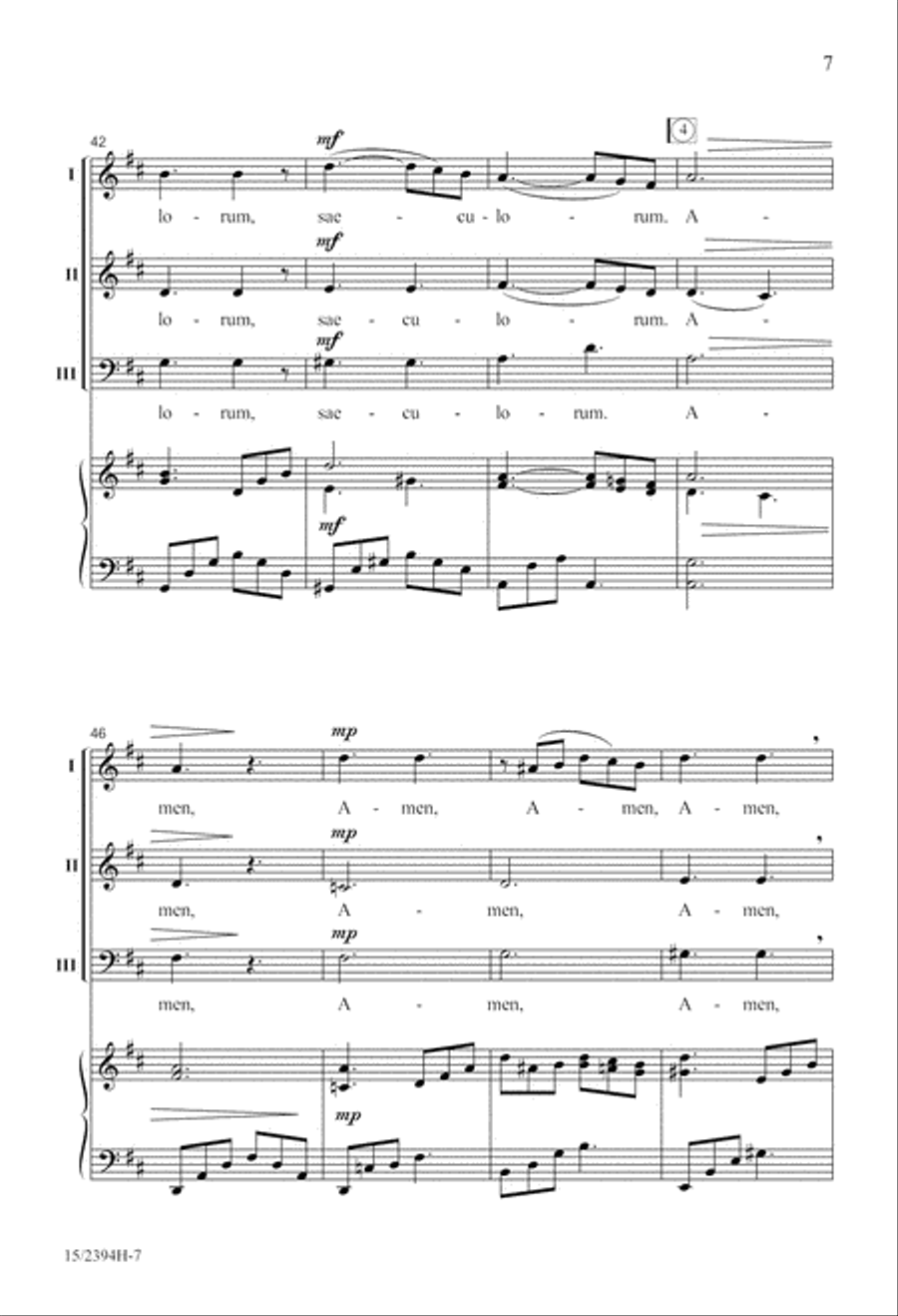 Laudate Dominum Laudate Dominum 3-Part scores gallery preview page 8