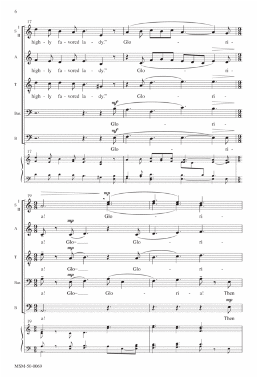 Gabriel's Message A Cappella scores gallery preview page 5