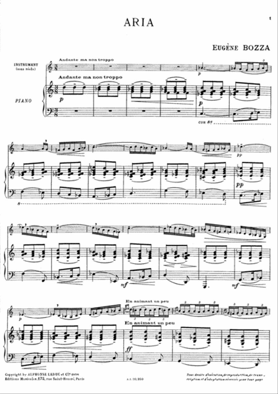 Aria (book/download Card Al30689) Violin Solo scores gallery preview page 2